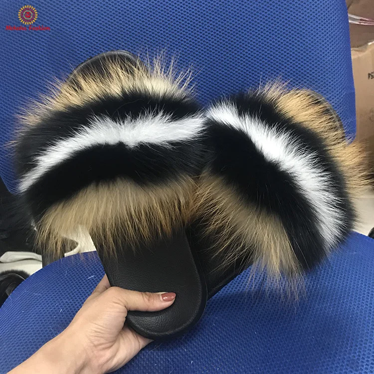 womens fur slippers