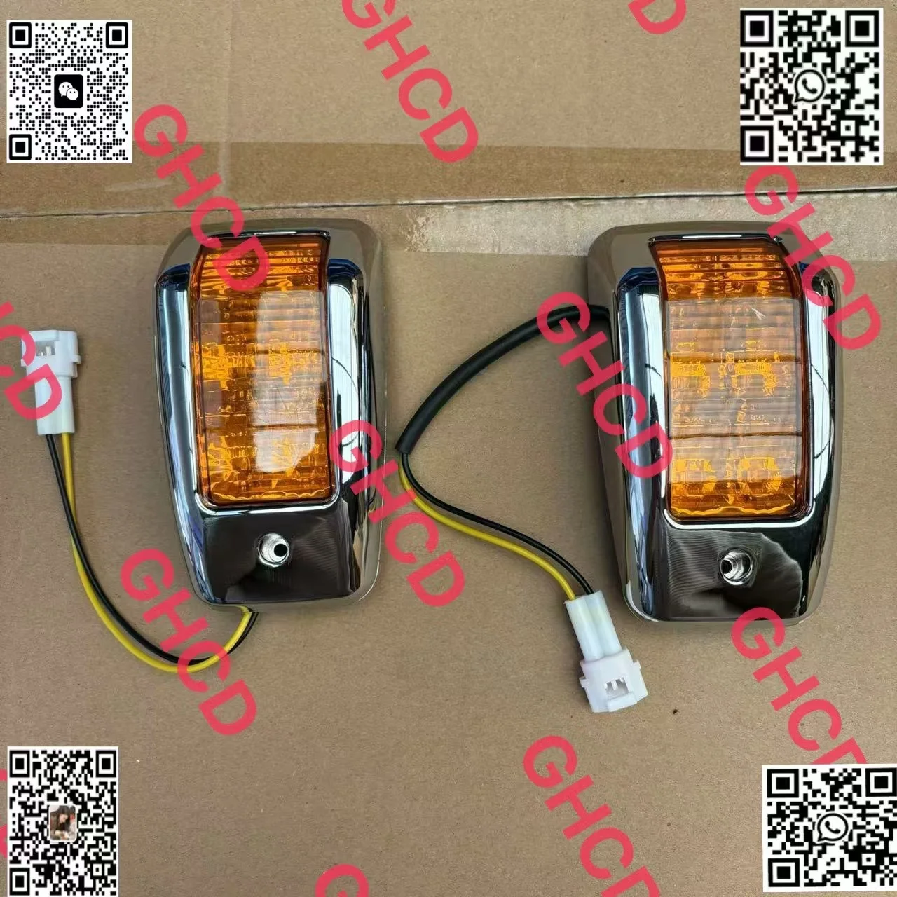 GHCD High Quality/factory Price Chrome-plated Lamp Frame LED Door Lamp for Japanese Truck HIN500/700 factory