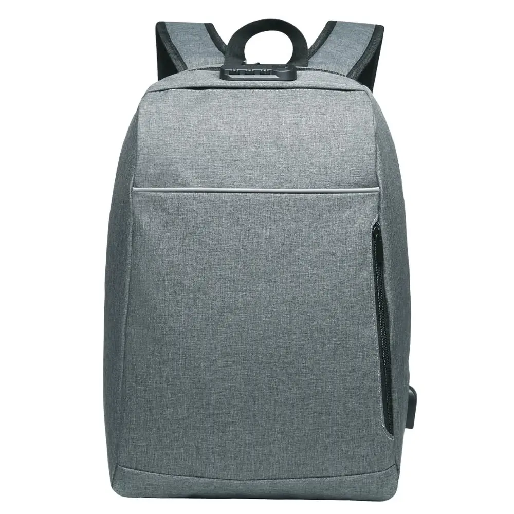 Fashion backpack for unisex school business bag laptop USB charger backpack