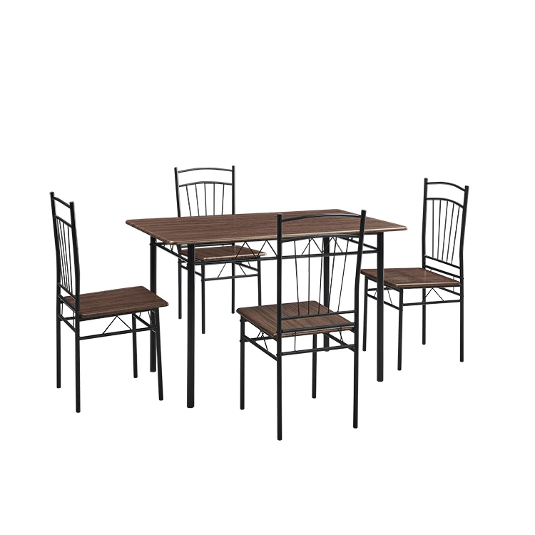 Big Promote Top Selling Dinning Table Set Furniture Modern Metal Mdf