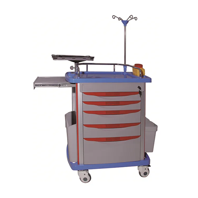 
Portable Cart Hospital Emergency Nursing Equipment Trolley 