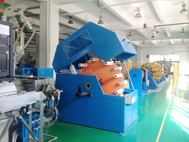high quality cage type premise cable production line for stranding and jaketing simplex cable and tight coated cable