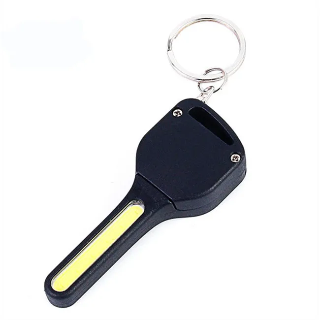 Mini Tragbare 3 Modi Tasche COB Worklight Licht LED Taschenlampe Schlüssel Neu 