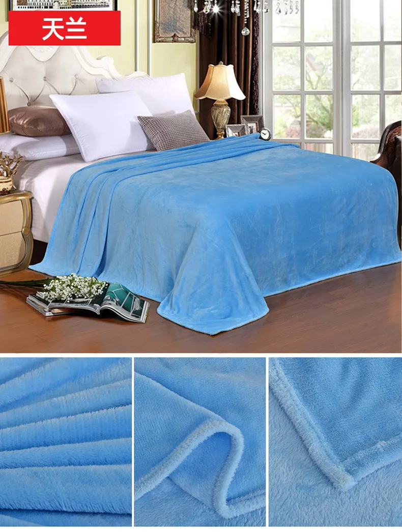 Autumn Winter Coral Fleece Flannel Blanket Single Layer Print Eco-friendly Modern Home & Bedding Use Customizable Knitted factory