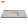 Man made Stone kitchen countertop one piece bathroom sink and countertop