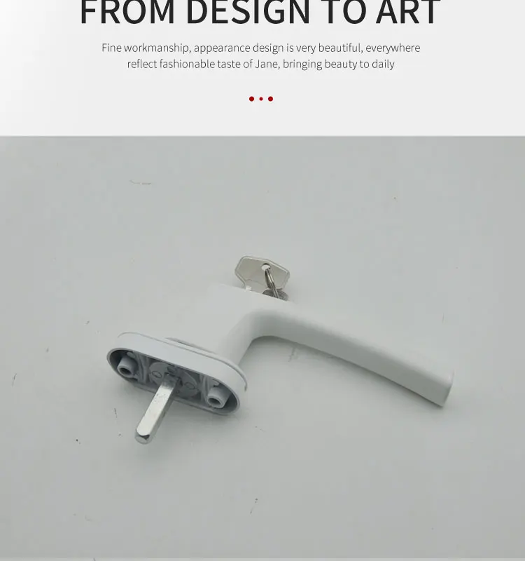 Casement Window Handle with Key UPVC Round Handle 63.02008