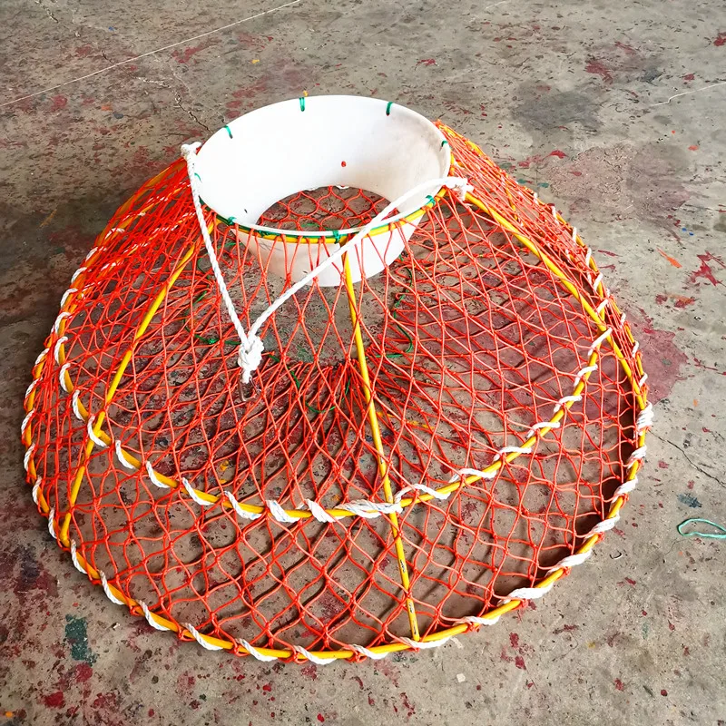 Round Trap Crab Pot Crabing Cage Fishing Trap One Entrances Strong Deep