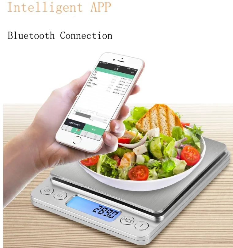 Stainless Smart App Food Nutrition Electronic Digital Weighing