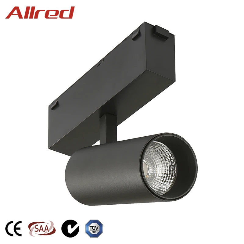 DC24V Commercial Lighting Adjustable Beam Angle 10W Indoor Aluminum COB LED Track Light Spotlight