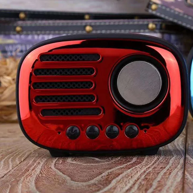 Promotion Gift Mini Portable FM Radio Retro Bluetooth Wireless Speaker - ANKUX.COM