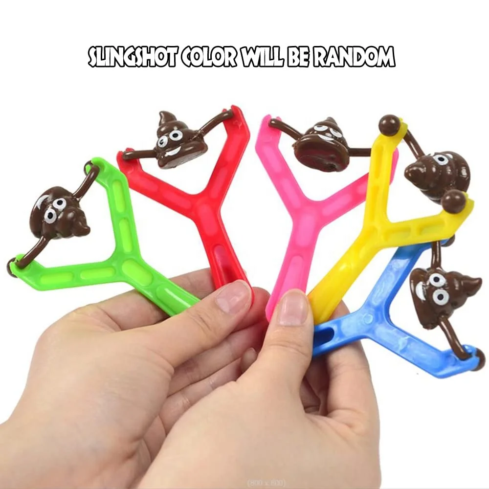 Sticky Simulation Poo Poop Finger Slingshot Toy Poops Gag Catapult Toys Toilet Sling Shot Party