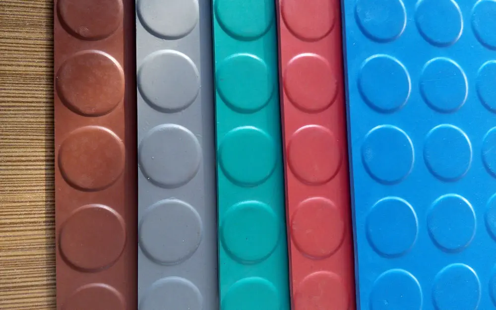 Raised Coin Indoor Rubber Flooring Tiles/Paver