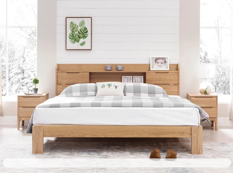product-BoomDear Wood-woodbed designs with boxsolid wood bed frame solid wood modern bedroom bed sto