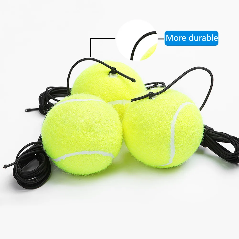High Quality Rubber Woolen Training Tennis Balls Trainer Tennis Ball with String