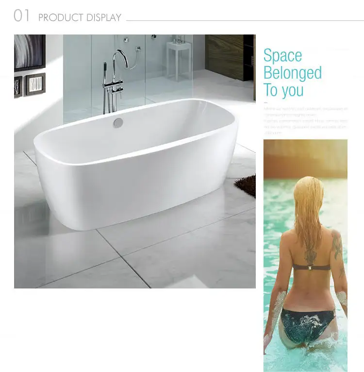 Kamali SP1840 cupc free sex freestanding spa acrylic fiber glass soaking bath tub french large clear couple bathtub