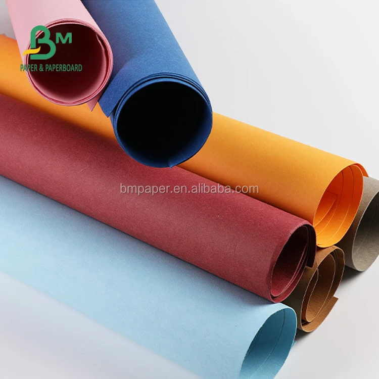 recycle 0.55mm washable kraft tex paper