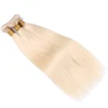 Blonde Raw Straight Weft Human Hair Bulk Weave Bundles 613 Virgin Hair