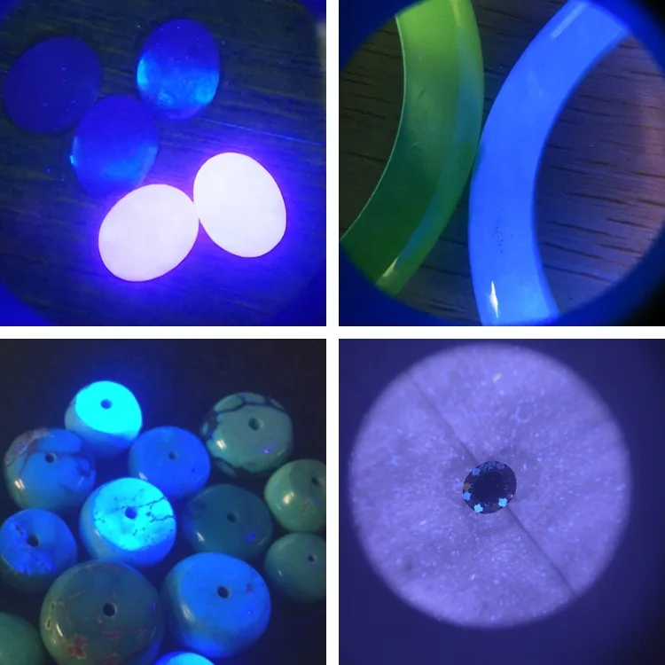 365nm Dark Field Light Fluorescent Uv Lamp Diamond Gemstone Jewelry