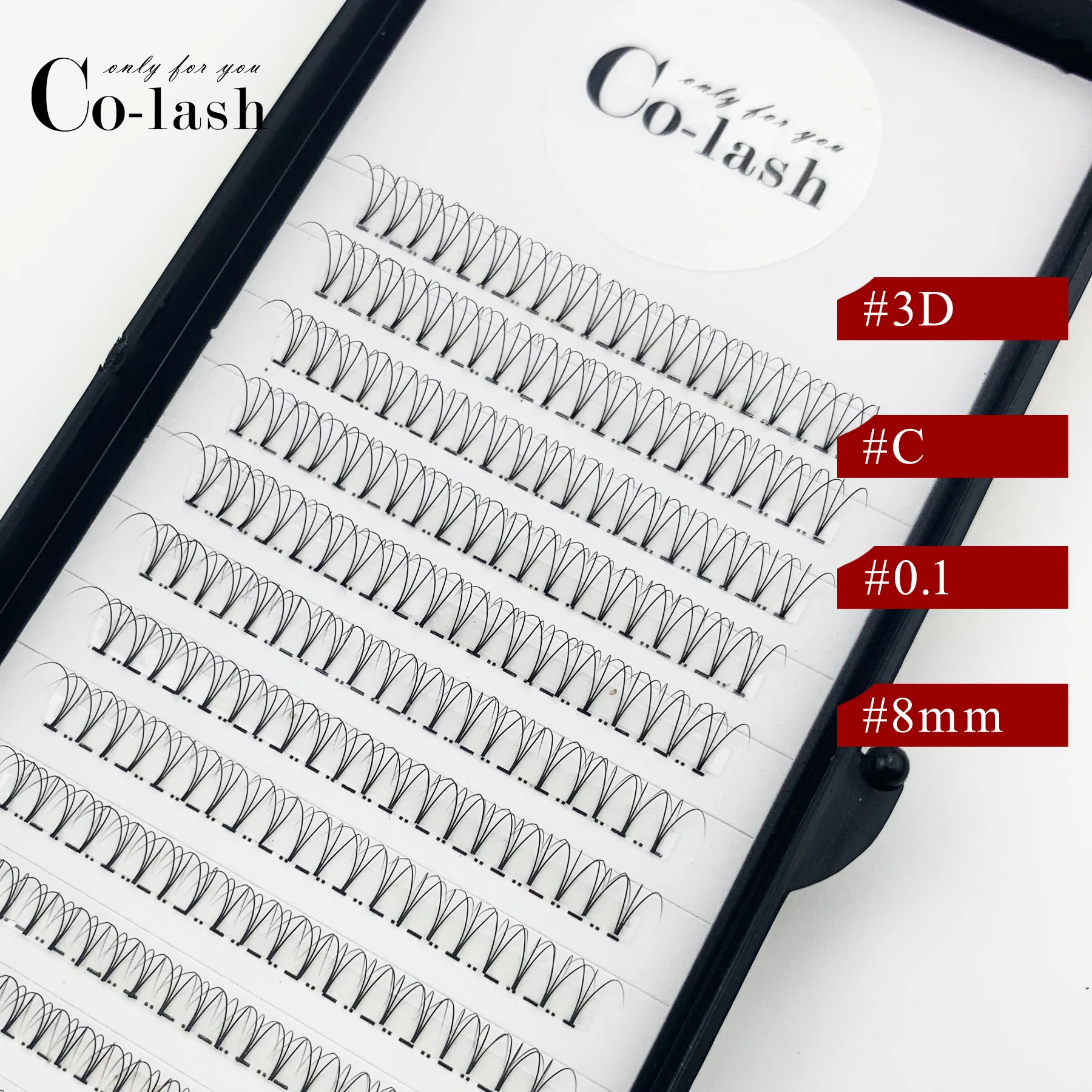 100% Mink Eyelash Extension 3d Pre Glued Pre Made Fan