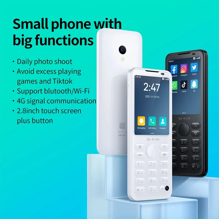 Big Button Mobile Phone - QIN F21 Pro 4GB 64GB Android 11