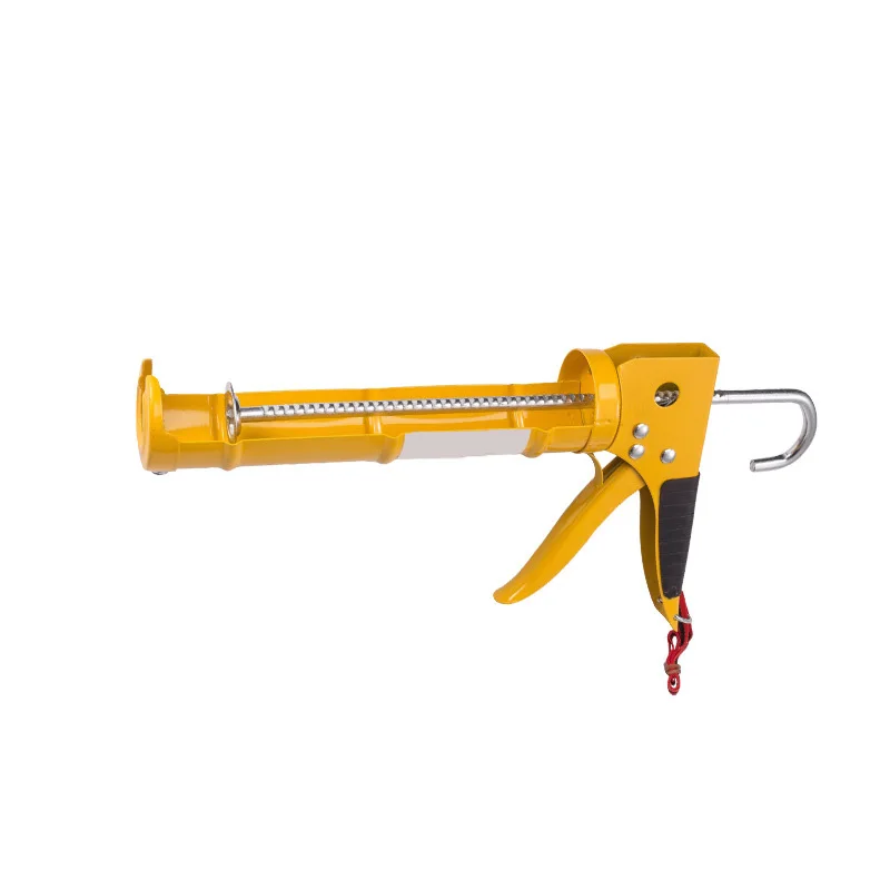 Yellow Manual Barrel Cartridge Caulking Gun Dripfree Caulk Gun With