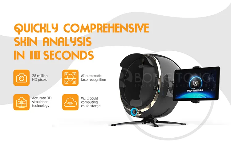 Intelligent face scanner skin elasticity analyzer