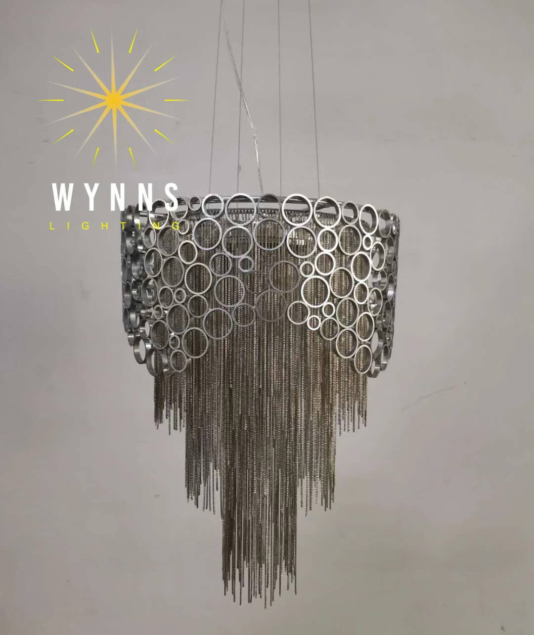 Modern Atlantis Cameo chain chandelier lamp