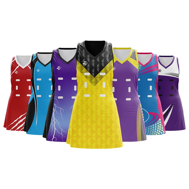

Custom sublimated netball A line dress, Customized color