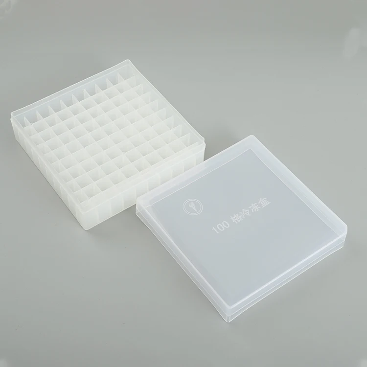 100 Well Plastic Freezing Tube Box Manufacturer Supplies Pp Material 1