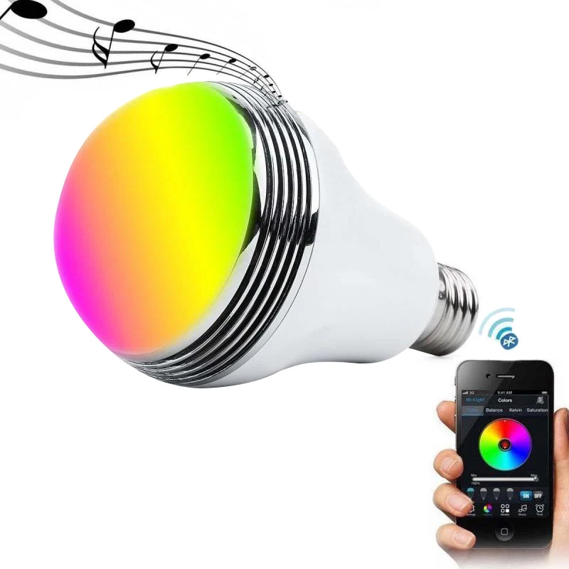 2020 hot selling Wireless Bluetooth Speaker RGB Bulb E27 LED Lamp Smart LED Music bulb