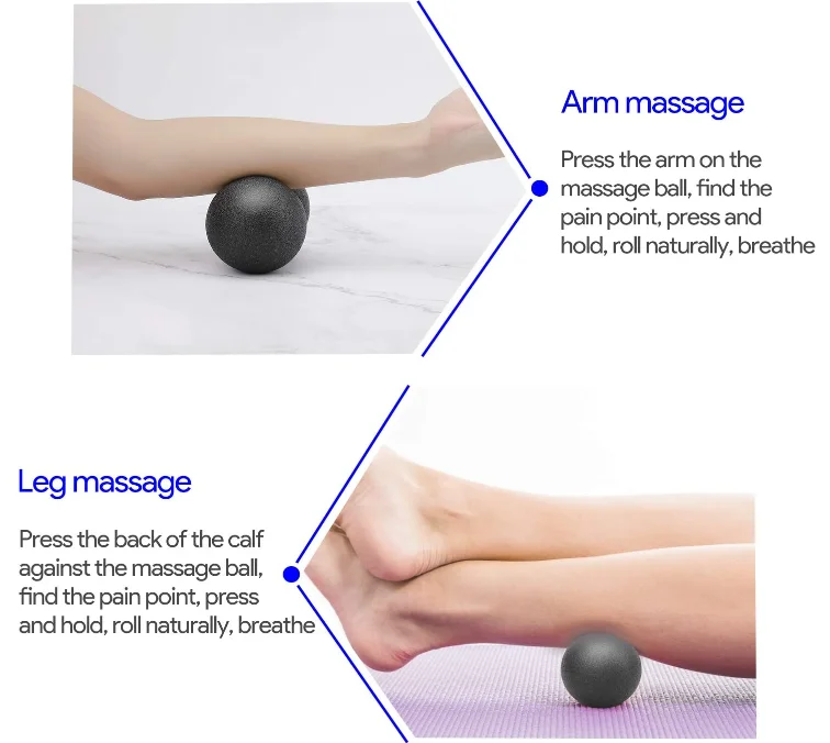 custom logo high quality unisex gym fitness muscle massage ball for sport