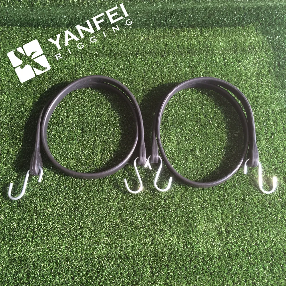 Epdm Rubber 21inch Luggage Strap Rubber Tarp Straps With S Hooks Bungee