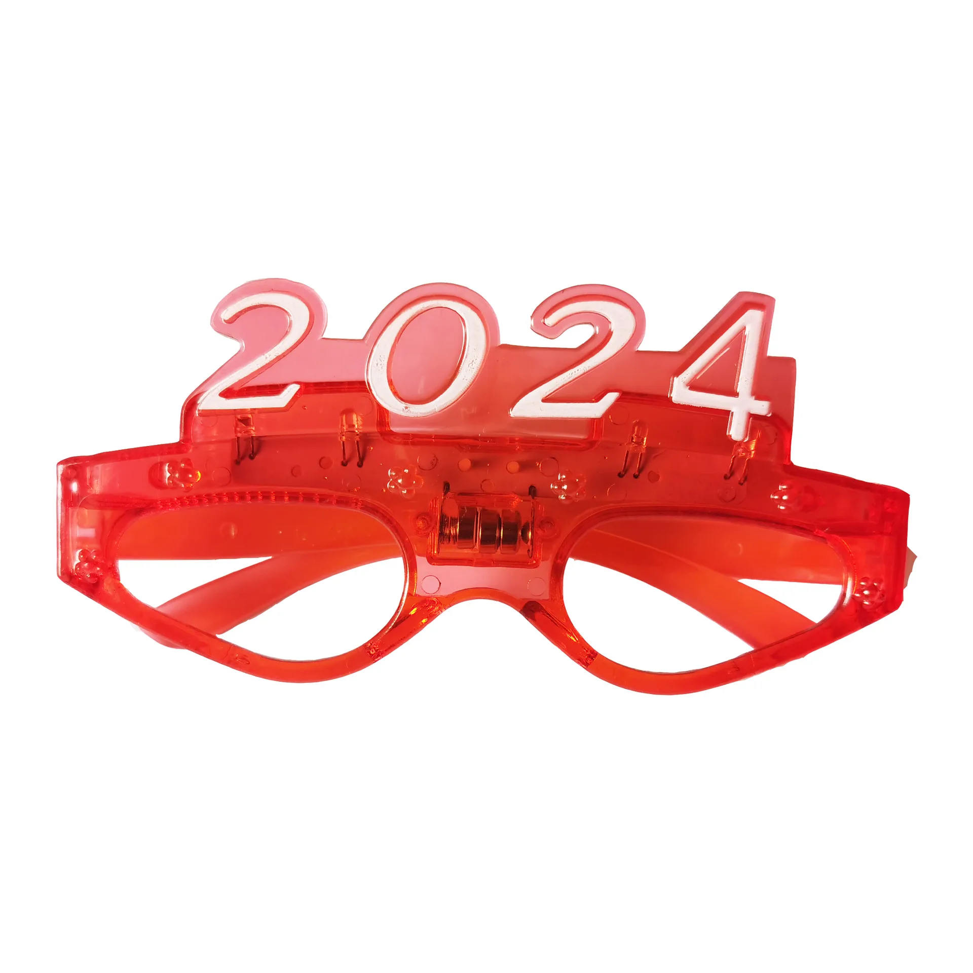 Wholesale Promotional 2024 Led Glasses New Year Party Number 2024 Light