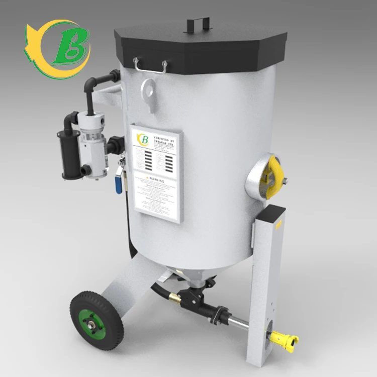 Portable Sandblast machine/Movable sandblasting pot/industrial