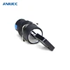 ANIUEC 16mm 2/3 Position 1NO1NC/2NO2NC Maintained Plastic Selector Switch with key