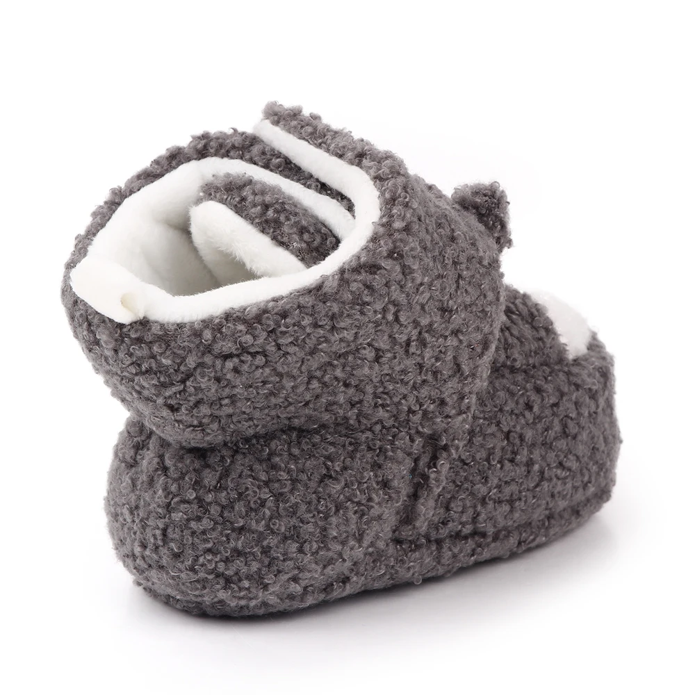 Winter baby boots cute cartoon soft sole baby shoes boys girls factory