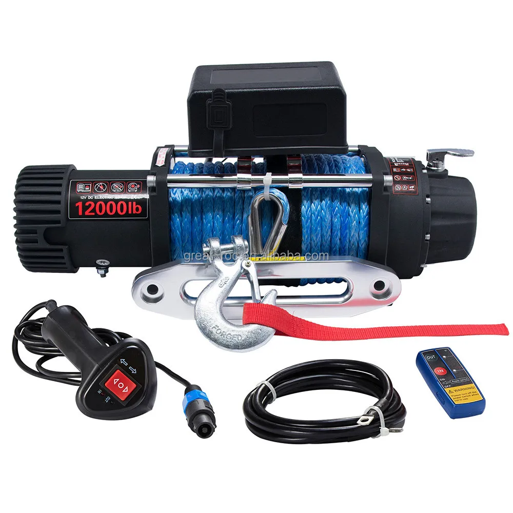 12000lbs Electric Winch Off Road 4x4 Good Quality Winches Utv Nylon