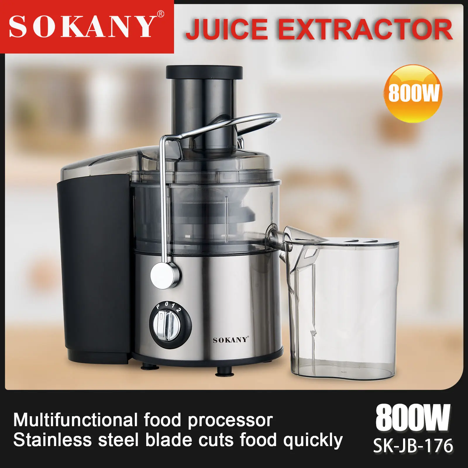 Sokany Juicer And Blender For Home And Commercial Slow Juicer Extractor