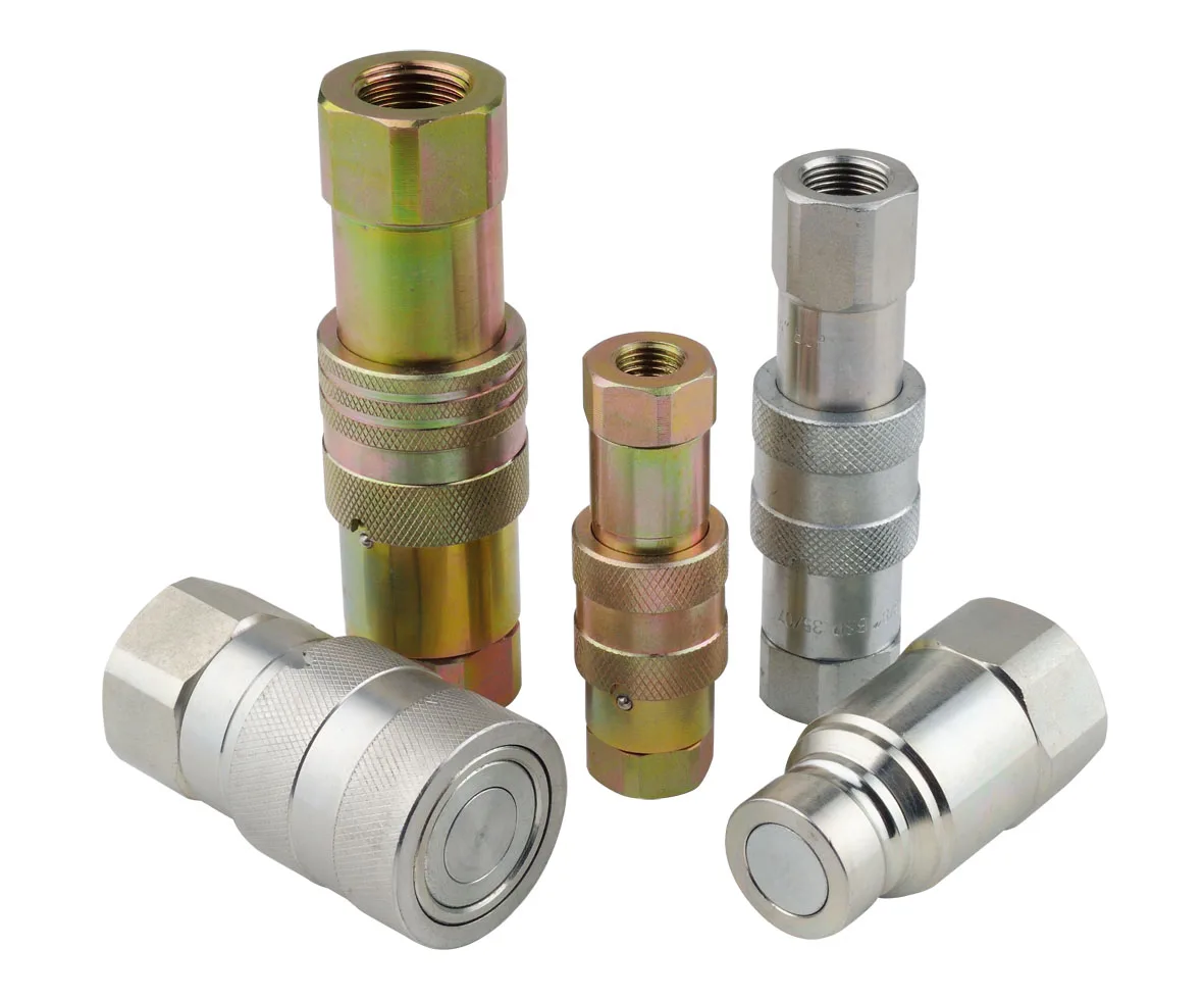 Flat Face Type Hydraulic Quick Couplings Iso Hydraulic Quick