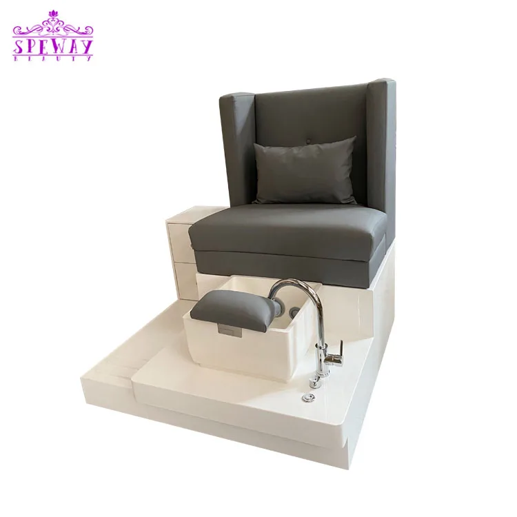 2021 Most Popular Grey Salon Furnitures Package Deal Spa Pedicure