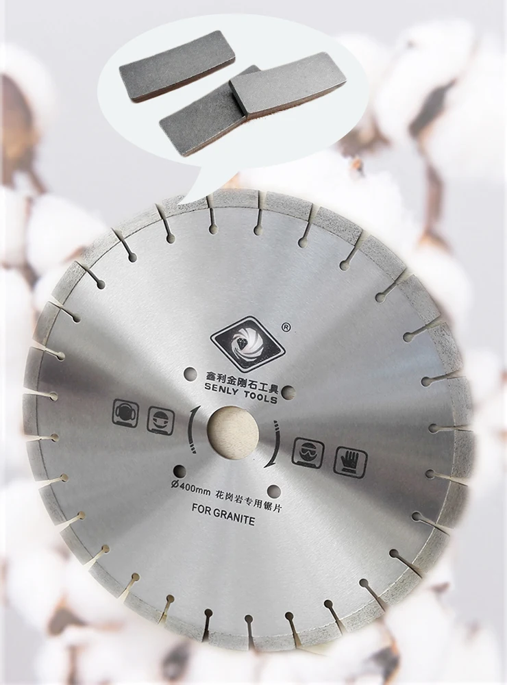 400mm/16" Circular Saw Blade For Granite With Long Tooth Segment For