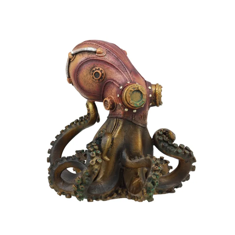Steampunk Giant Kraken Octopus Statue 5.5