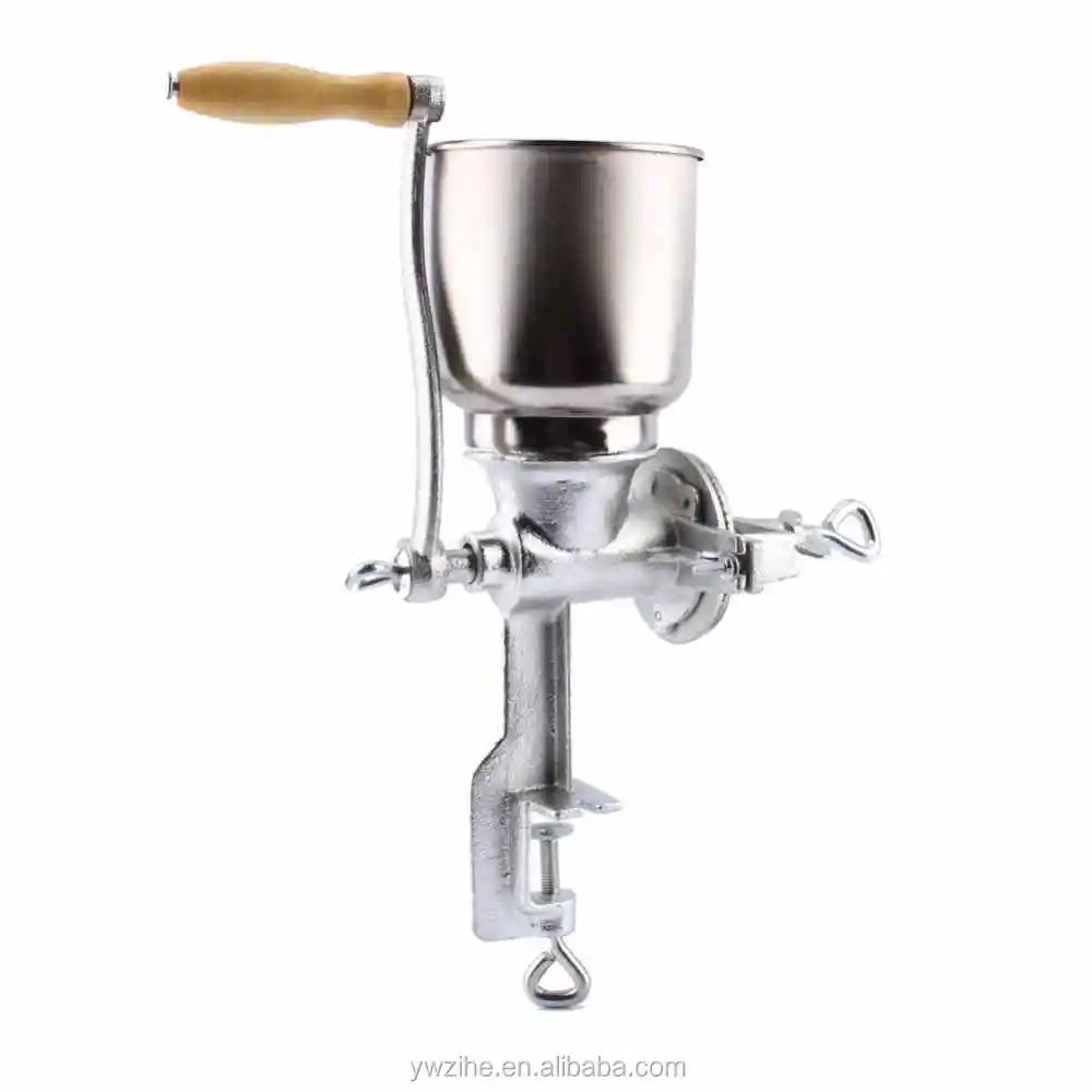 Grain Mill Manual Stainless Steel Hopper Grinder for Nut Coffee