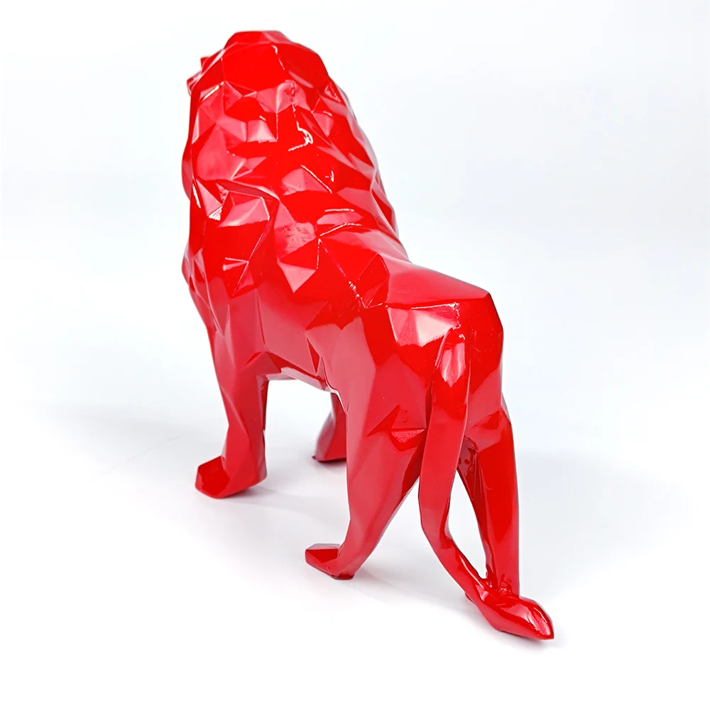 resin lion garden statues