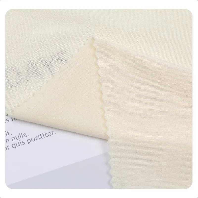 
100D Polyester Spandex Lycra Single Jersey Knitted Fabric For Inner Wear 