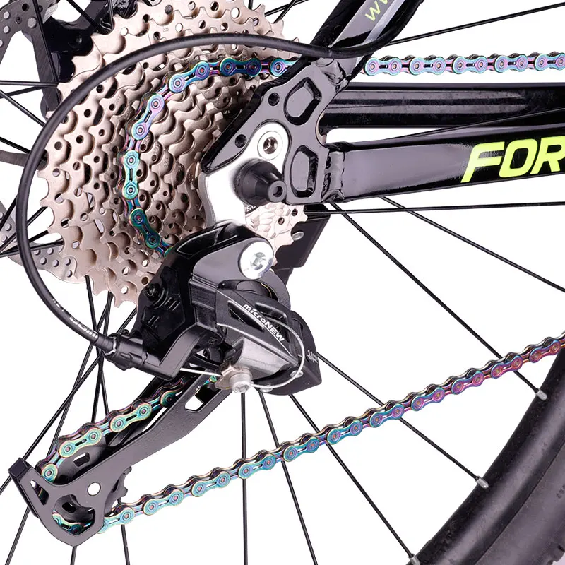 Схема цепи на велосипеде со скоростями Offre Spéciale Argent Or Couleur Chaîne De Vélo Vélo 116 Liens Creux Route Vtt V