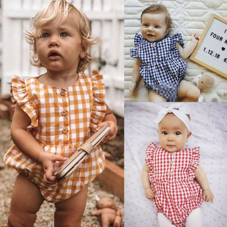 Baby Romper Lace Ruffle Sleeve Girls Summer Dresses - Buy Baby Girl ...