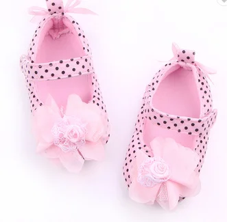 Beautiful 0-1.5 Year-old Bowknot Baby Girl Baby Princess Shoes Indoor Soft Bottom Anti-skid Walking Shoes First Walker Shoes details