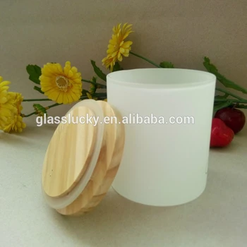 Candle Jars Wholesale Frosted And Frosted White Glass Jar With Wooden Lid White Matt Candle Glass Buy White Matt Candle Glass Glass Jar Wooden Lid White Candle Jars Product On Alibaba Com