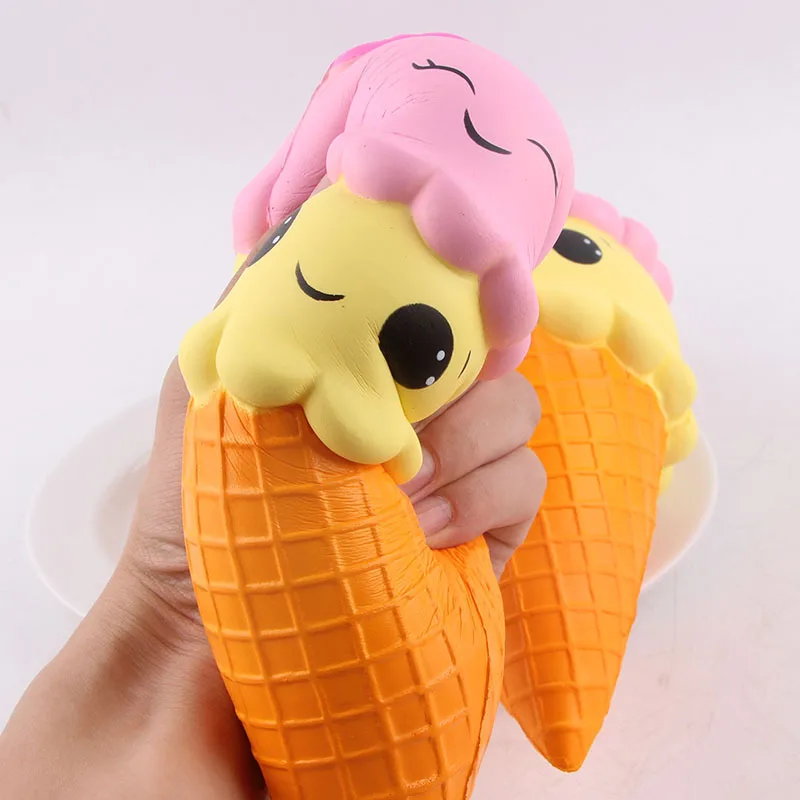 Amazon Hot Sale Squishies Ice Cream Kawaii Soft Squishy Slow Rising Stress Relief Squeeze Toys